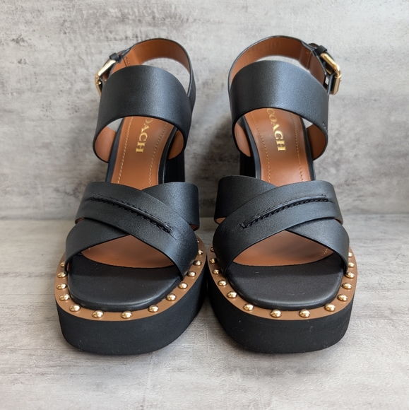 Coach Black Platform Sandals - Picture 5 of 16